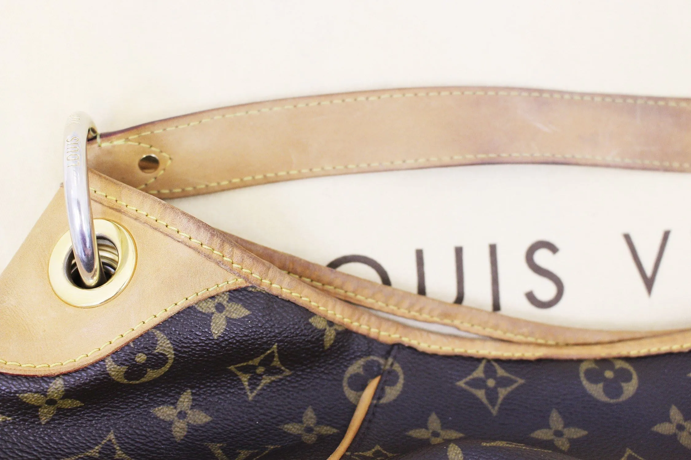 LOUIS VUITTON Monogram Galliera GM Shoulder Tote Handbag