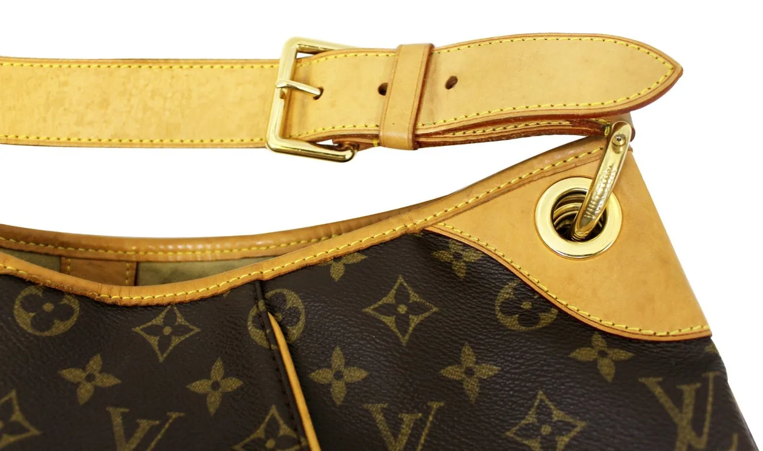 LOUIS VUITTON Monogram Galliera GM Shoulder Tote Handbag