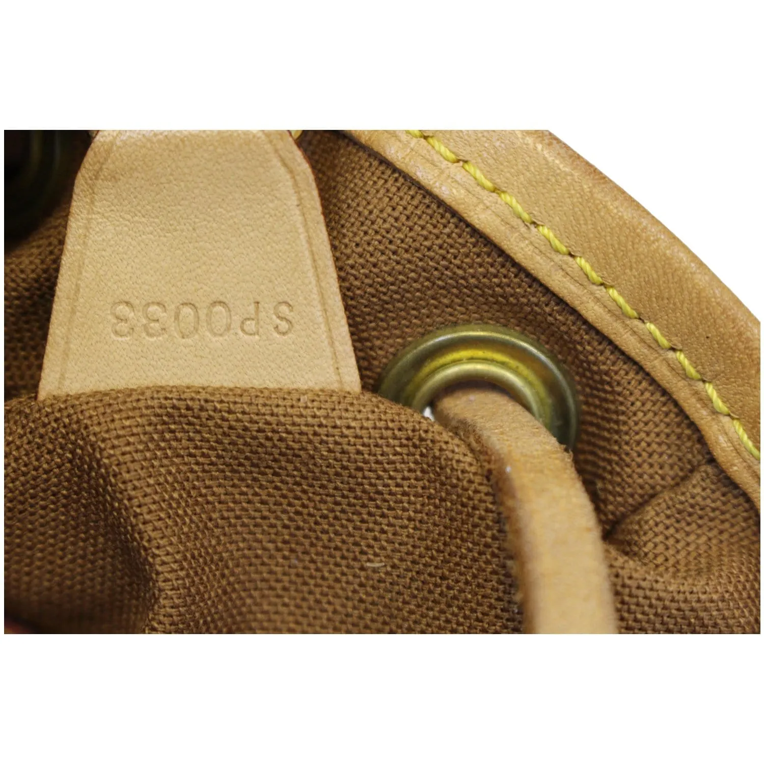 LOUIS VUITTON Montsouris MM Monogram Canvas Backpack Bag Brown