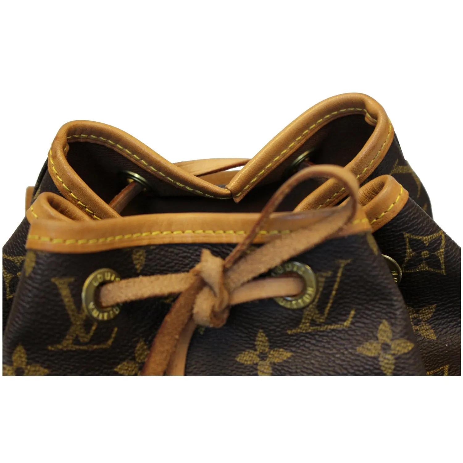 LOUIS VUITTON Montsouris MM Monogram Canvas Backpack Bag Brown