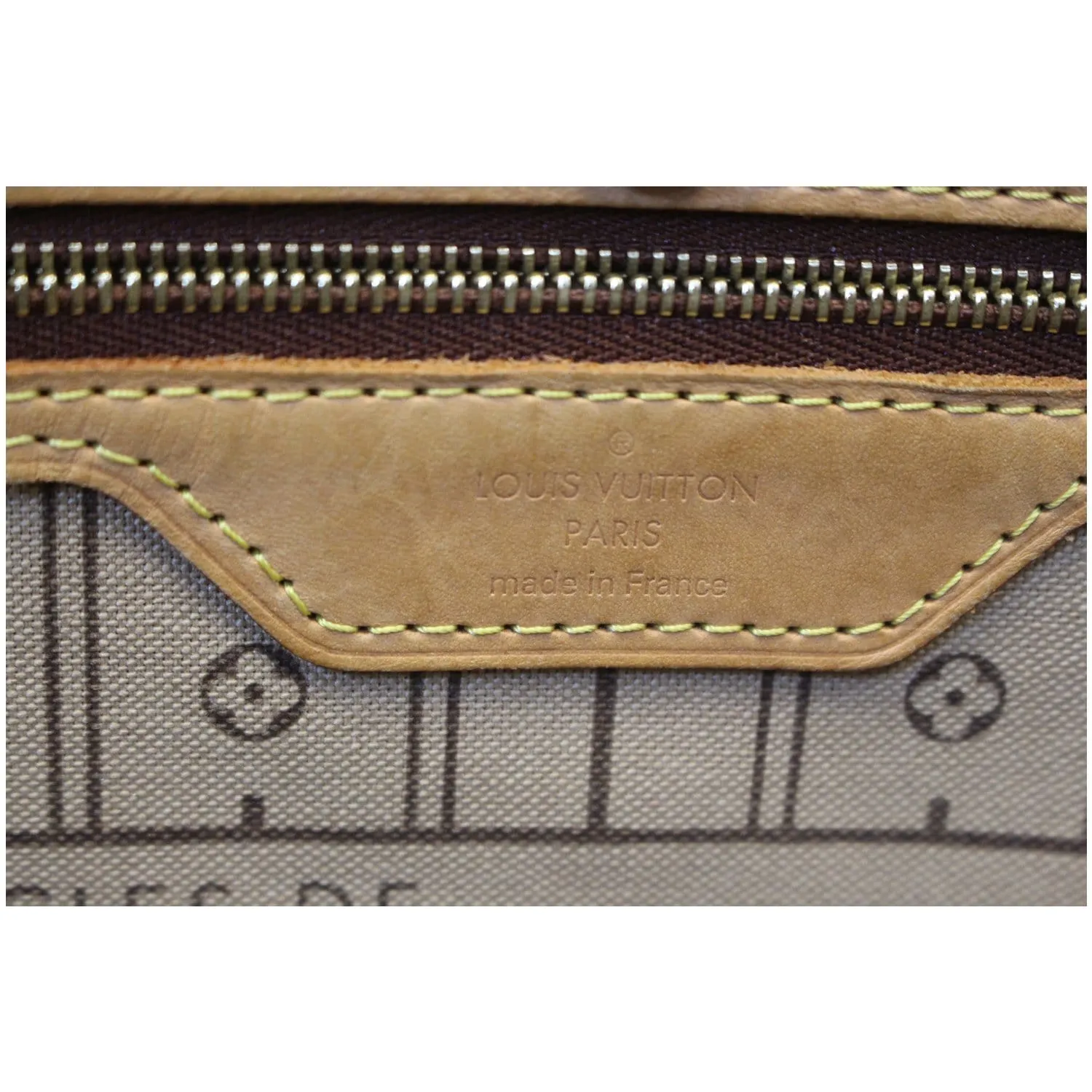 LOUIS VUITTON Neverfull MM Monogram Canvas Tote Shoulder Bag Brown
