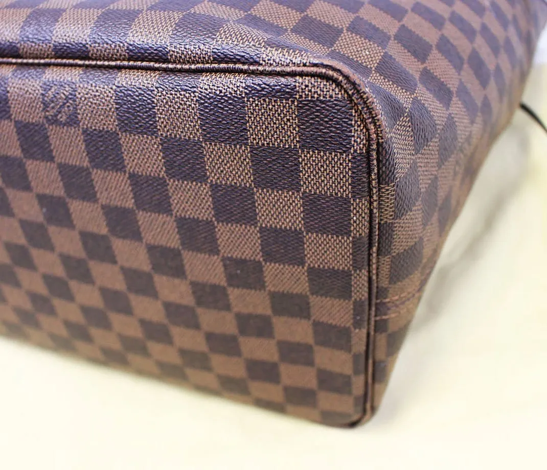 LOUIS VUITTON Used Bag Damier Ebene Brown Neverfull GM Tote