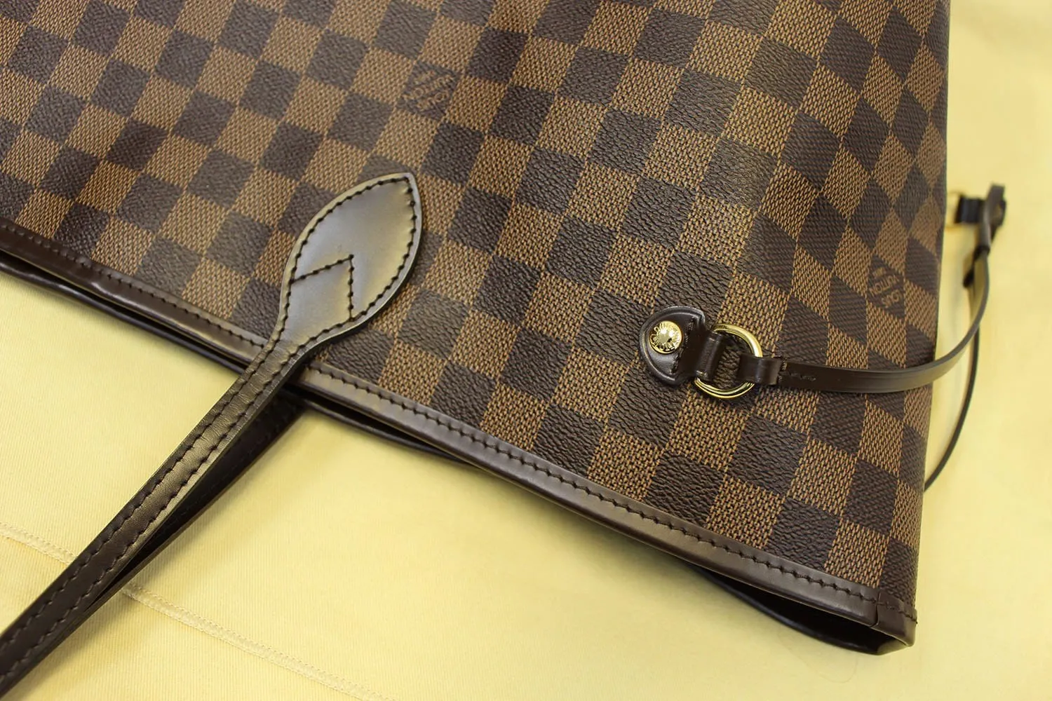 LOUIS VUITTON Used Bag Damier Ebene Brown Neverfull GM Tote