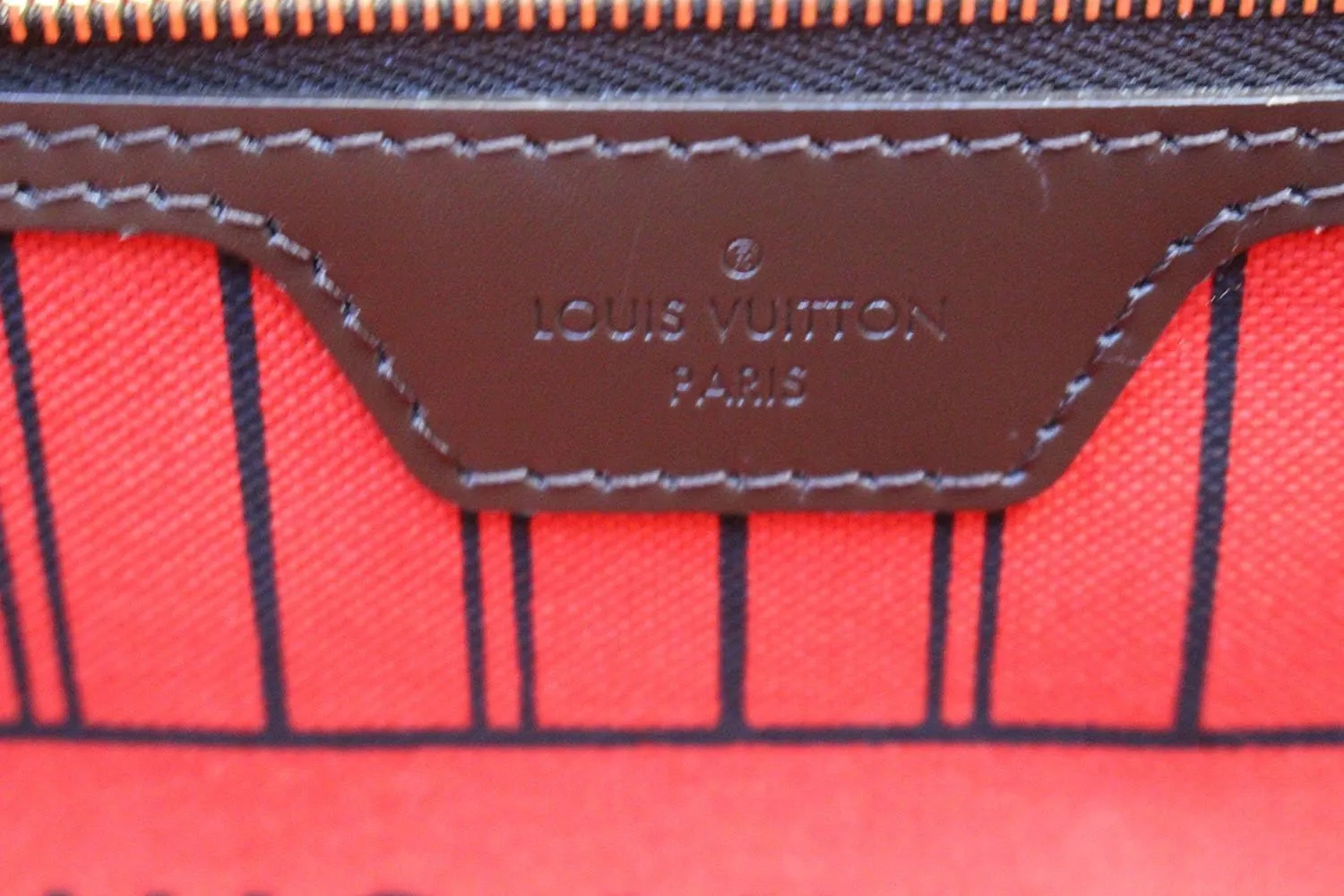 LOUIS VUITTON Used Bag Damier Ebene Brown Neverfull GM Tote