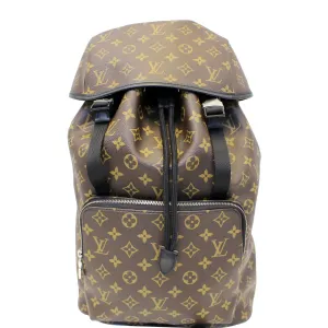 LOUIS VUITTON Zack Monogram Macassar Canvas Backpack Bag