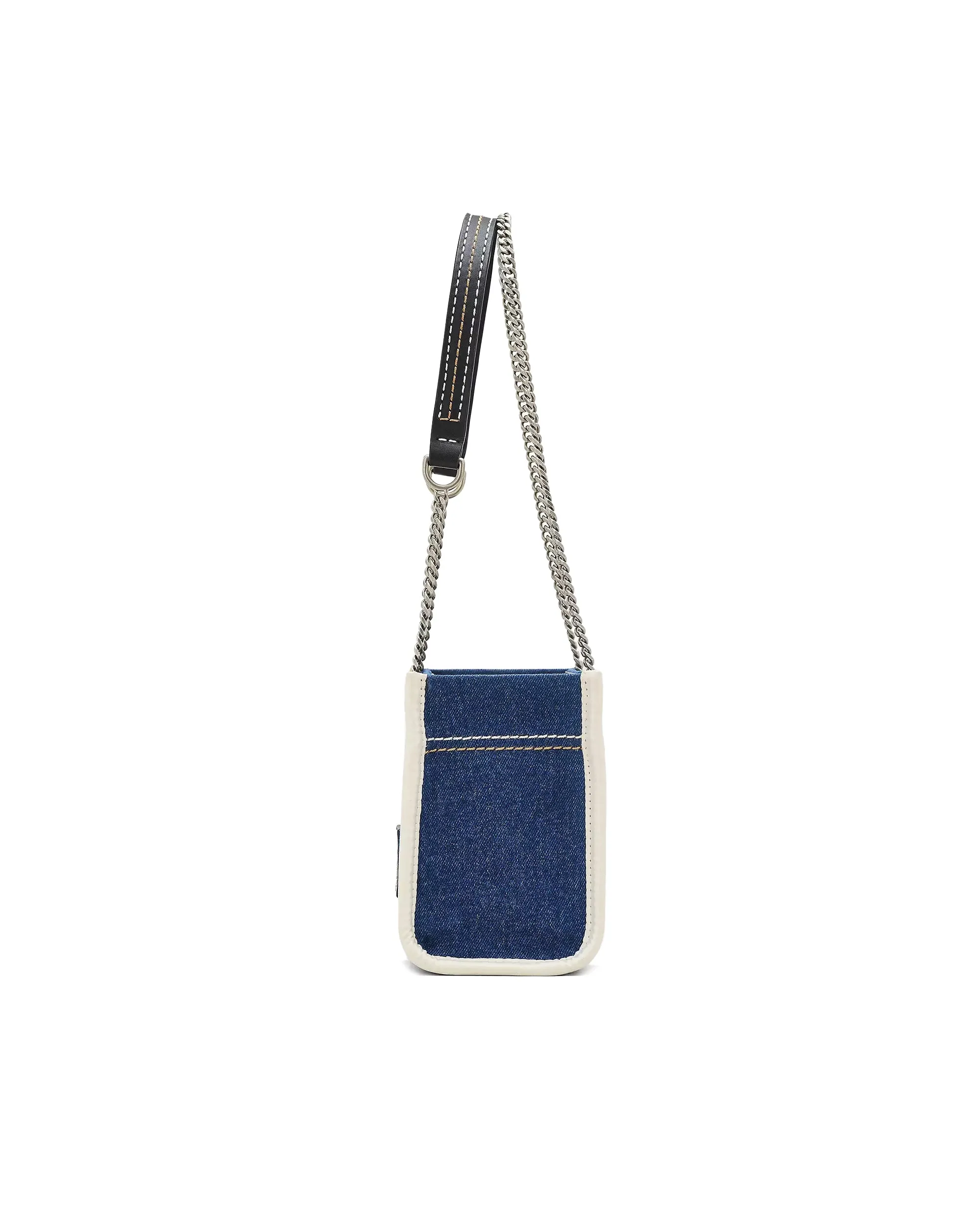 Marc Jacobs The Denim Chain Crossbody Tote Bag Dark Wash