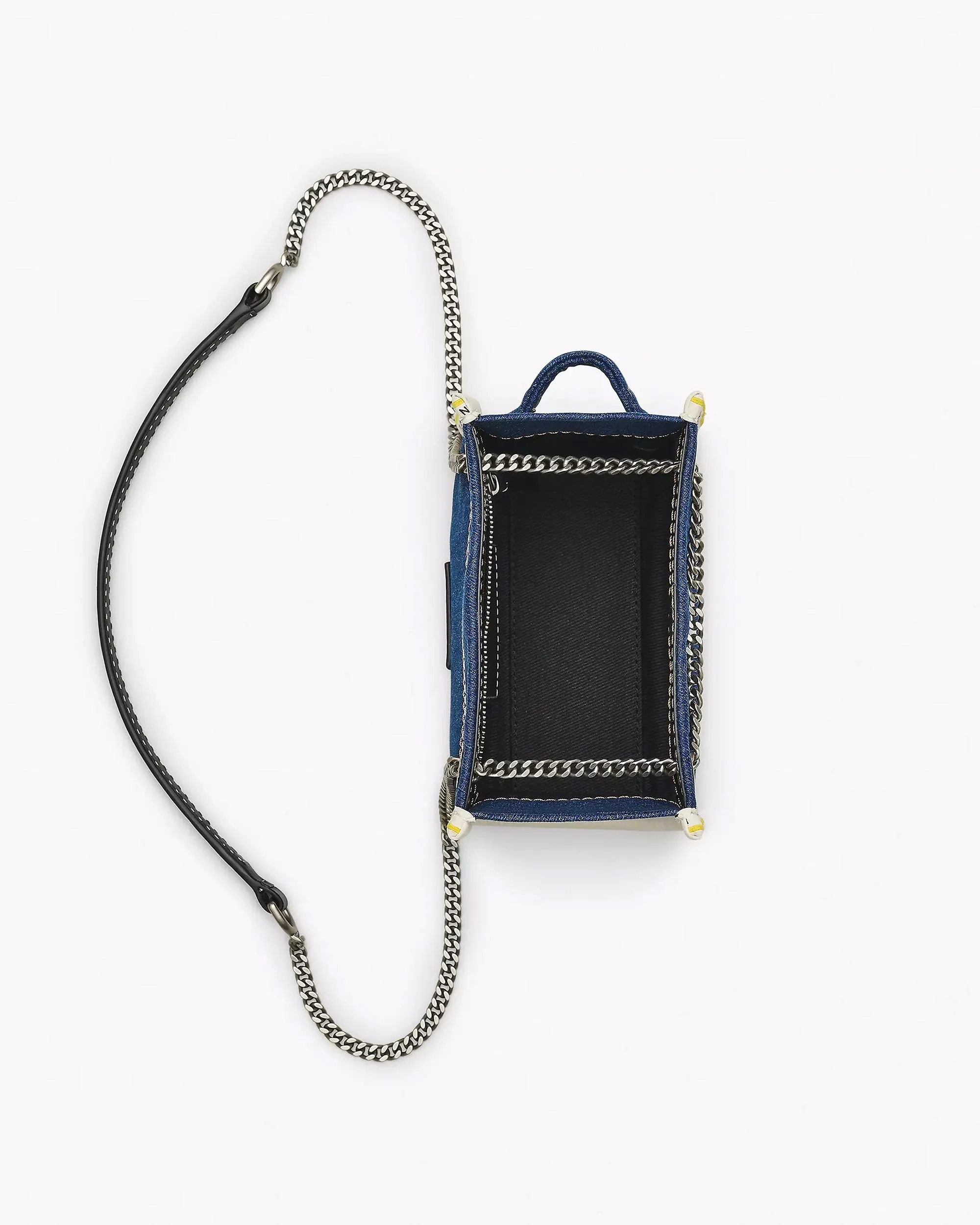 Marc Jacobs The Denim Chain Crossbody Tote Bag Dark Wash