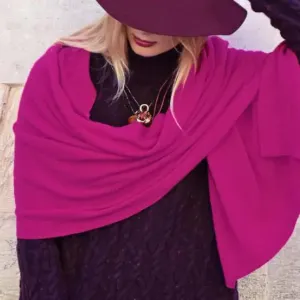 Margolis Pineo Italia - Cashmere Blend Tivoli Travel Scarf (Fuschia)