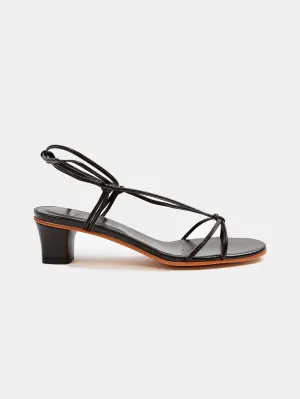 Martiniano Spaghetti Heel in Black