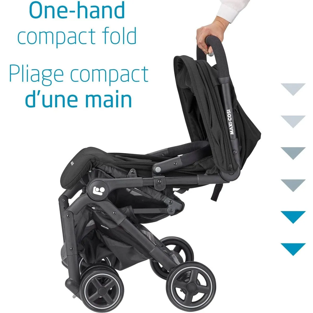 Maxi-Cosi Lara Ultracompact Travel Stroller - Essential Black