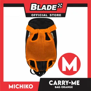 Michiko Carry Me Pet Bag Carrier Orange Medium