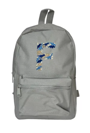 Mini Essential Backpack personalised with Dino initial Design