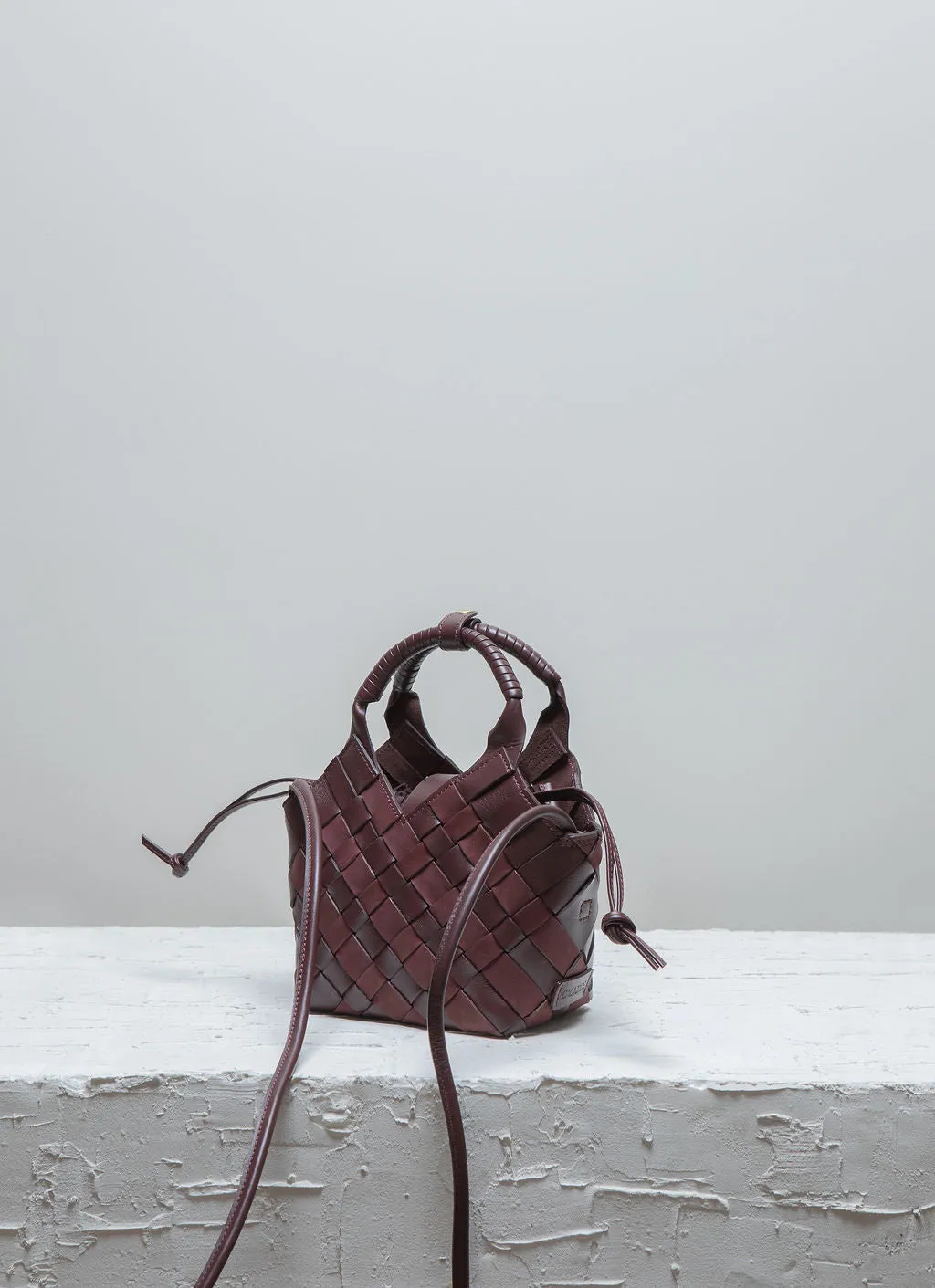 MISU MINI Dark Maroon Mix Crossbody bag