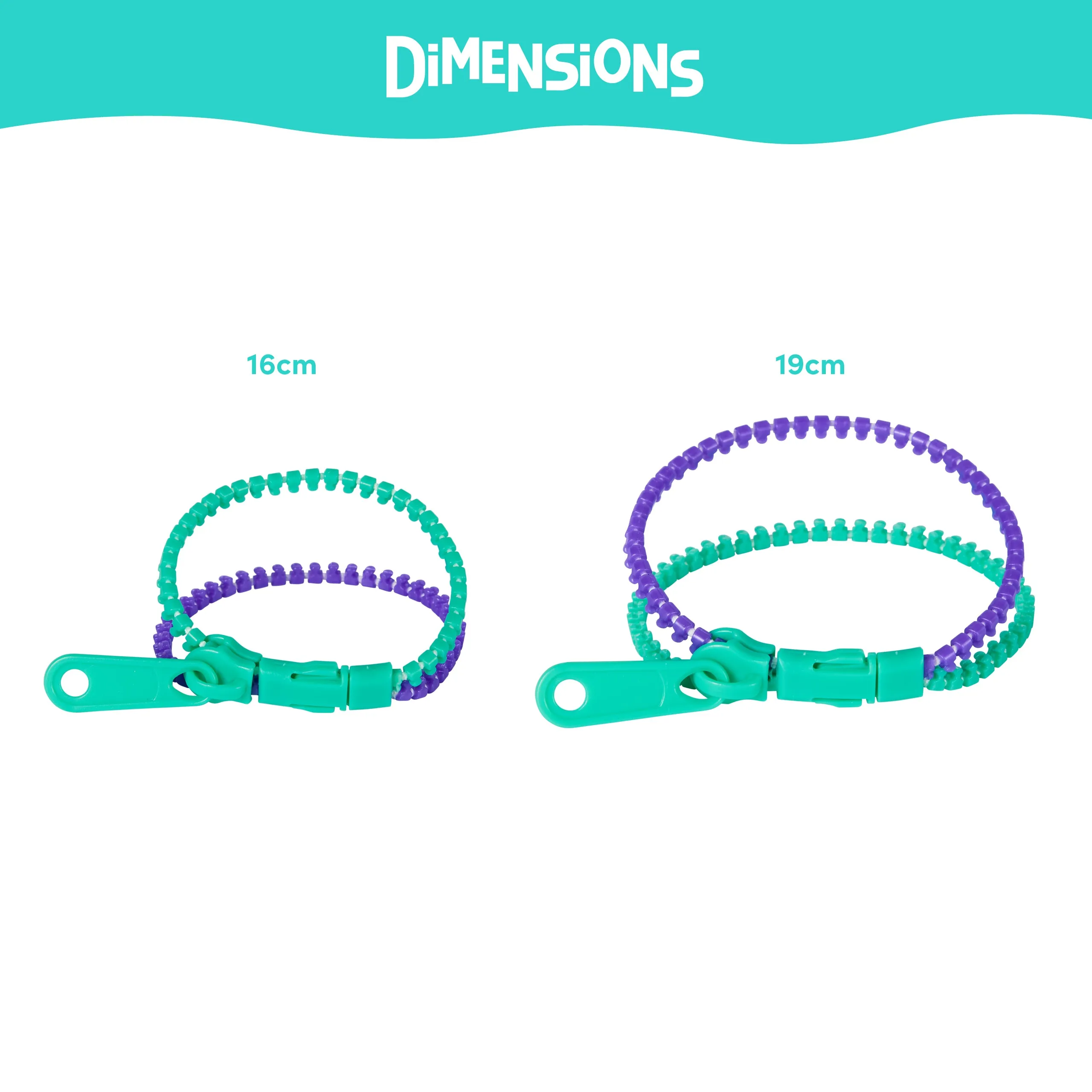 Multi-Coloured Zipper Bracelets
