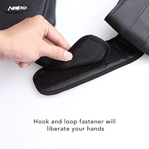 Naipo Back Neck and Shoulder Massager Shiatsu with Heat and 3D Deep Tissue Kneading for Anytime Anywhere Use (Cordless & Rechargeable)