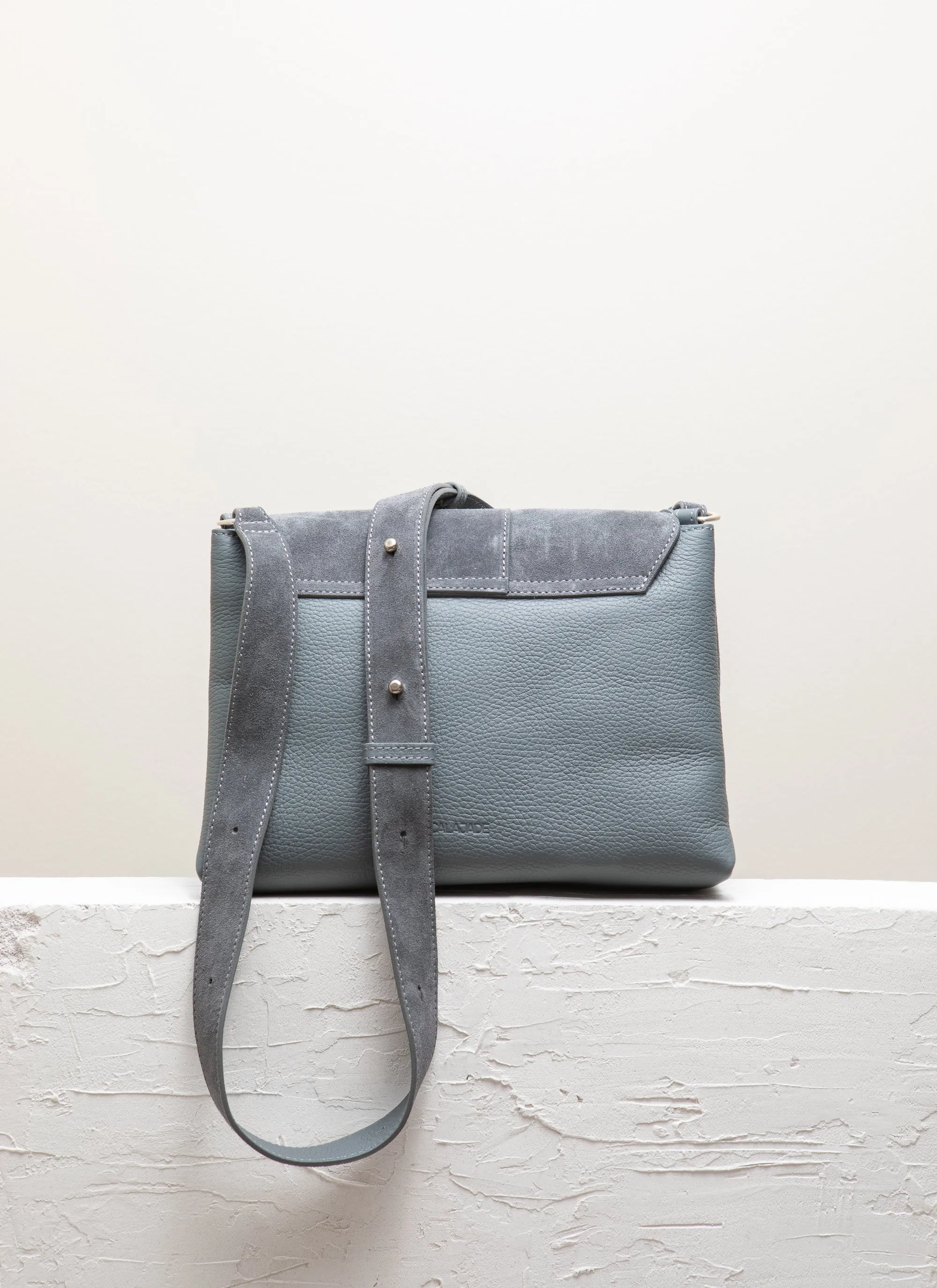 NAMI Dark Slate Suede Shoulder bag