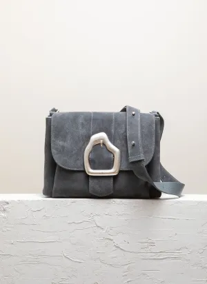NAMI Dark Slate Suede Shoulder bag
