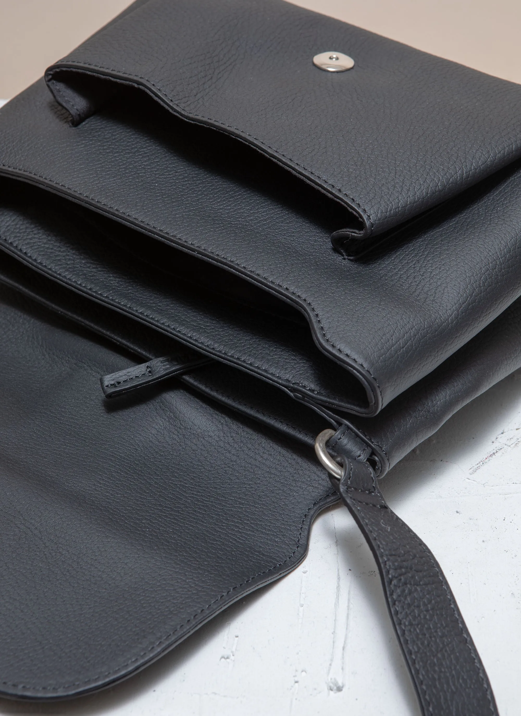 NAMI Dark Slate Suede Shoulder bag