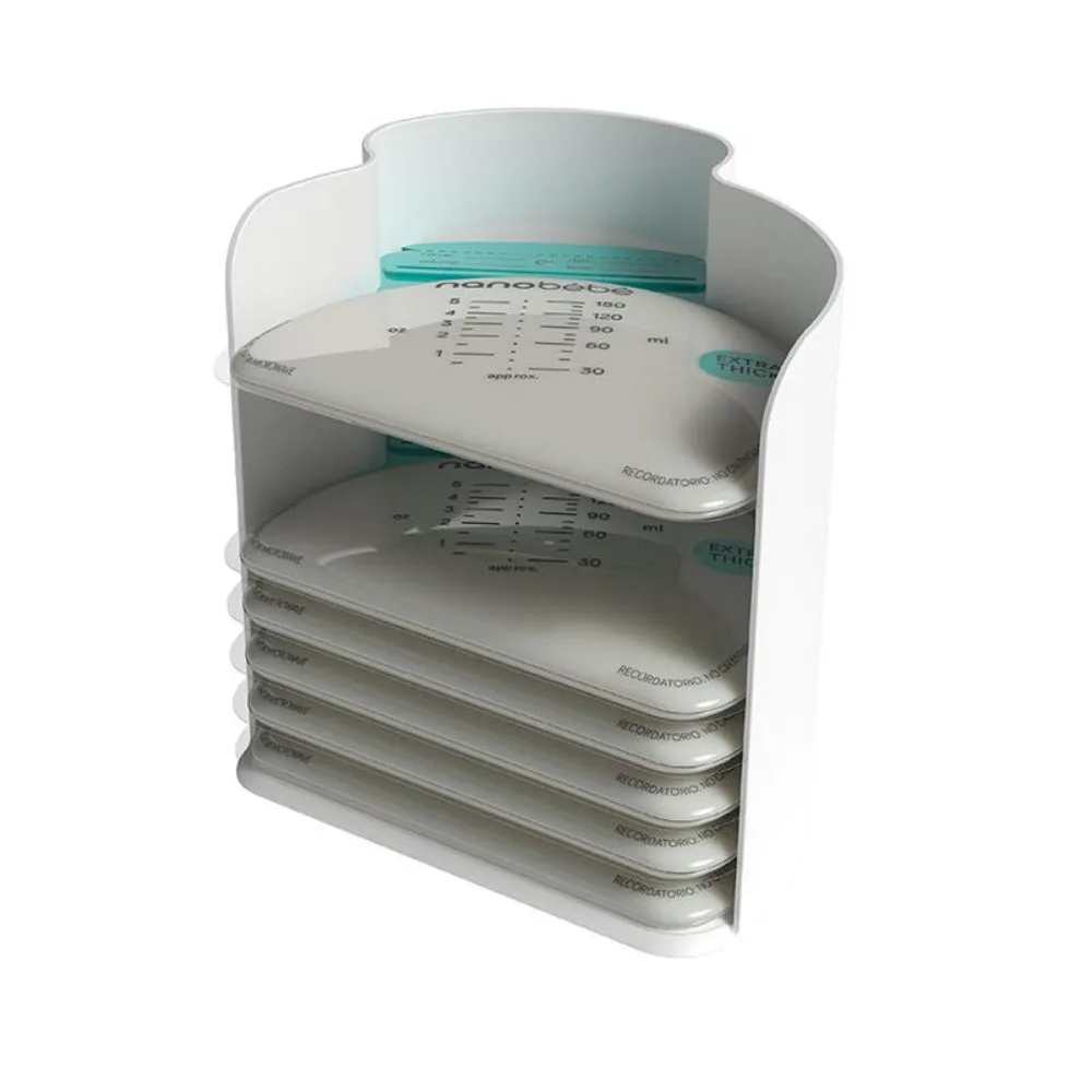 nanobebe Breastmilk Storage Bags   Organizer (25pcs  1 organizer)