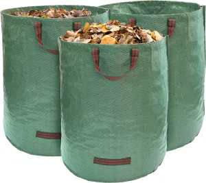 New MEKKAPRO 3-Pack 72 Gallons Garden Bag - Reusable Yard Waste Bags, Lawn Pool Garden Waste Bag, Gardening Bags, Leaf Bag Lawn Bags