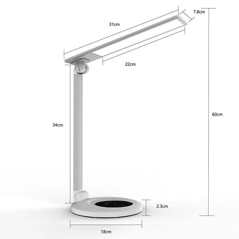 OL-PS6 Shadow Free OLED Desk Lamp with Touch Control Dimmable