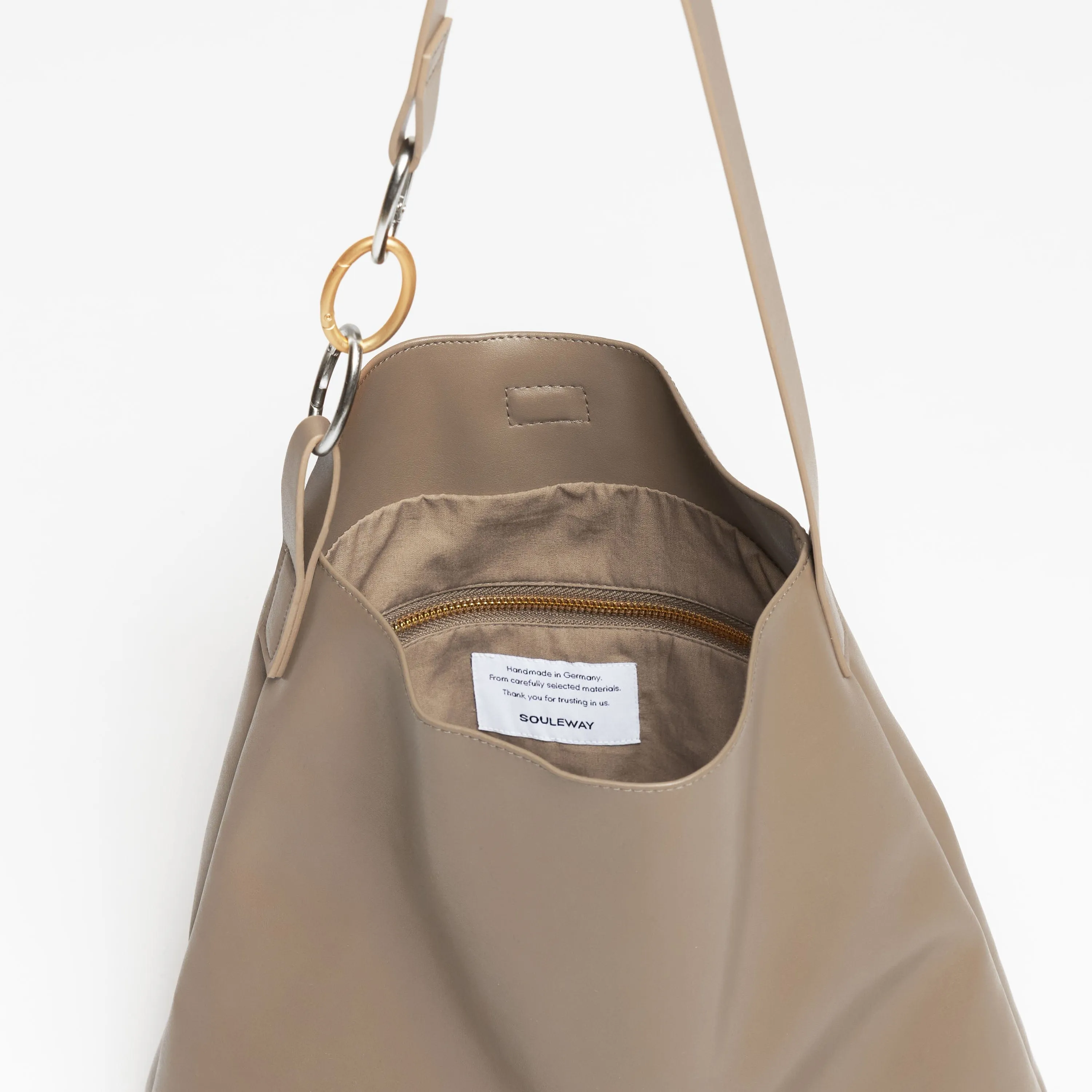 Oleatex Vegan Olive Leather Versatile Tote | Mocha Brown