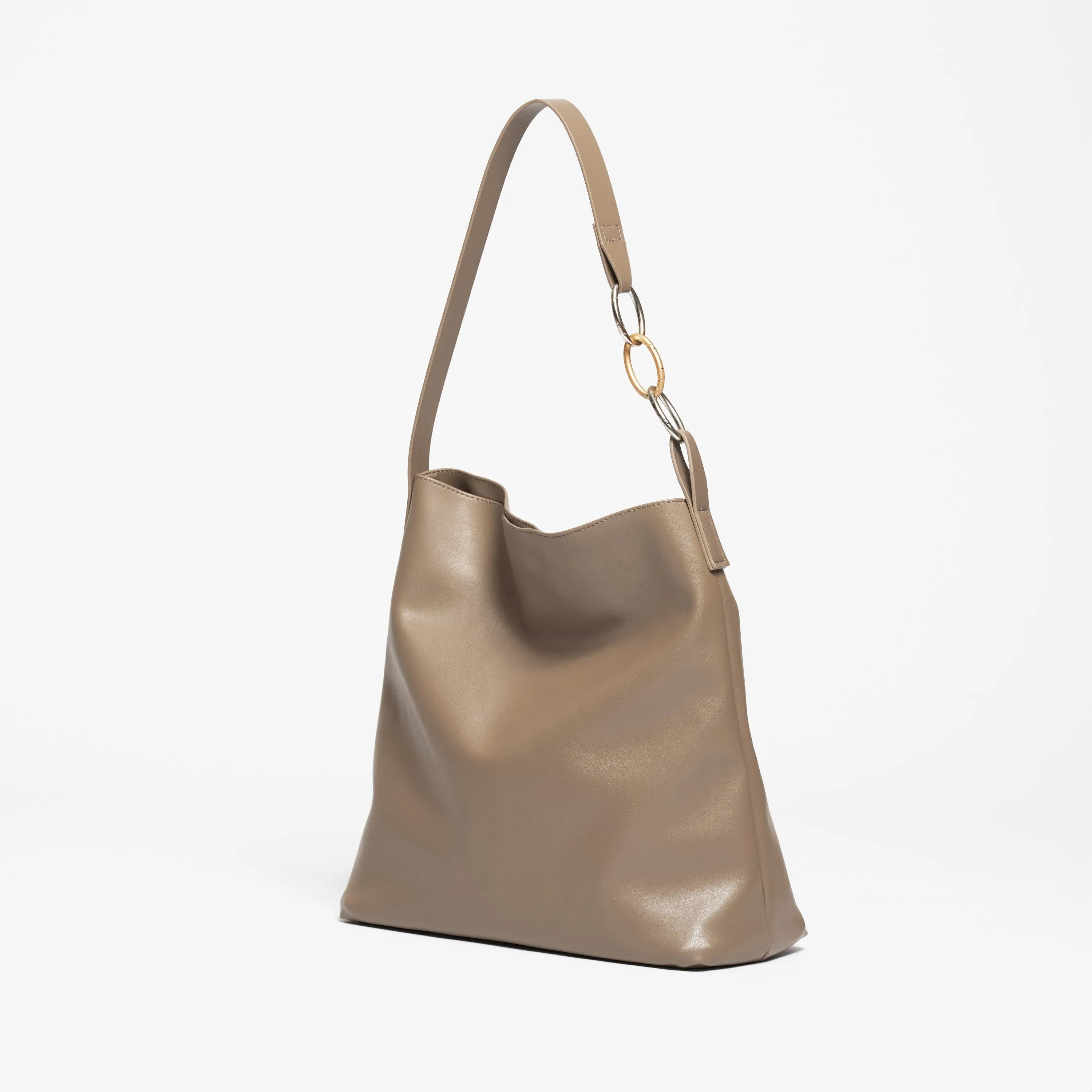 Oleatex Vegan Olive Leather Versatile Tote | Mocha Brown