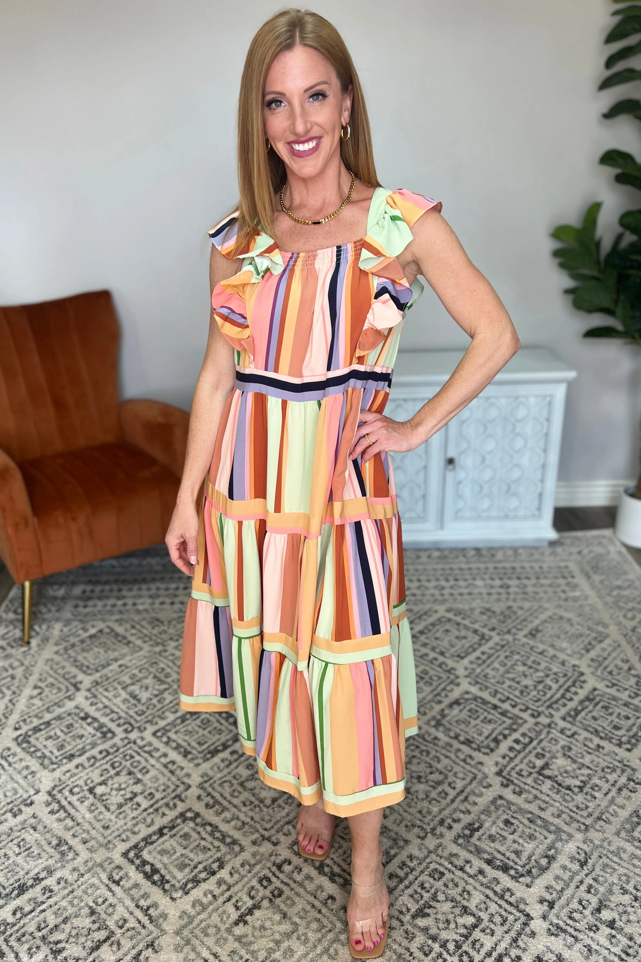 Painted Palette Midi Dress