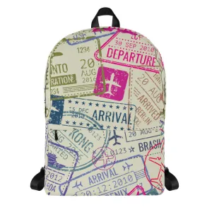 Passport Stamps Backpack