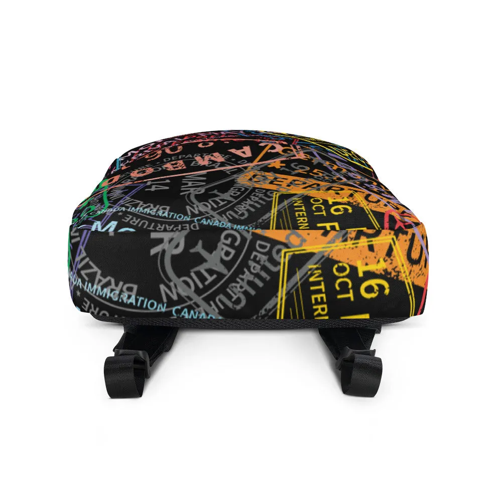 Passport Stamps Backpack