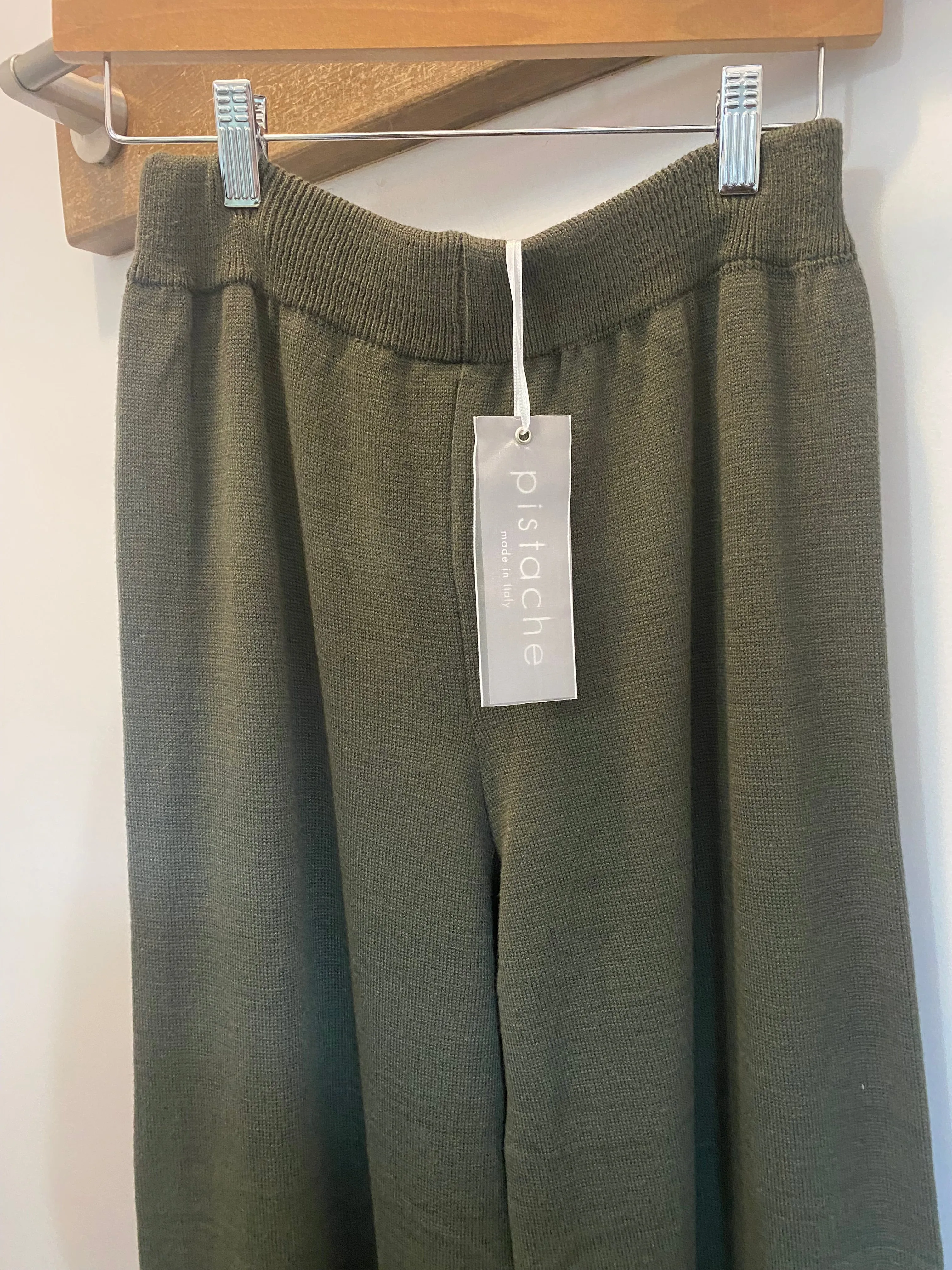 Pistache Knit Ankle Pant