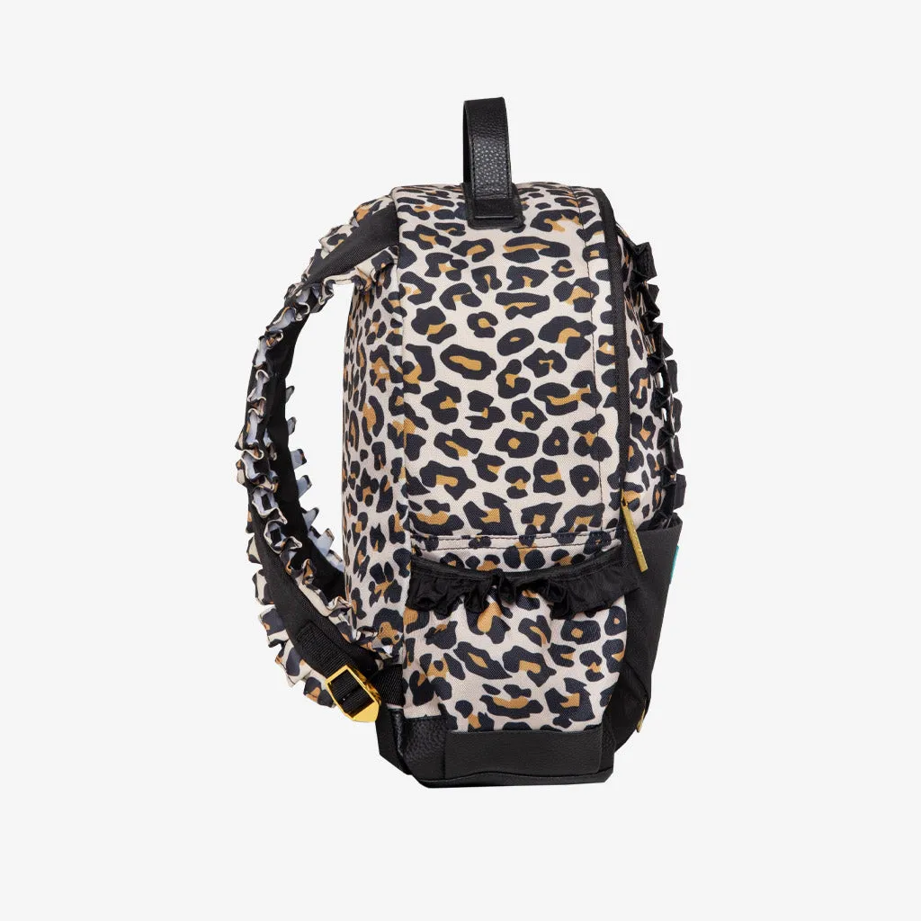 Posh Peanut Lana Leopard Ruffled Backpack