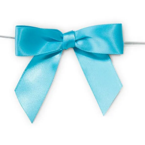 Pre-Tied Satin Bows, 7/8-Inch, 12-Piece