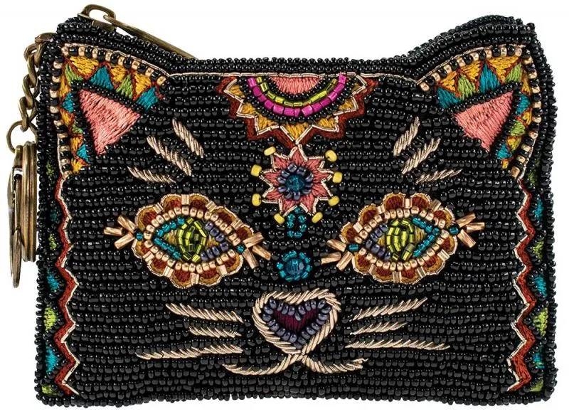 Purrsuasian Coin Purse/Key Fob - Black