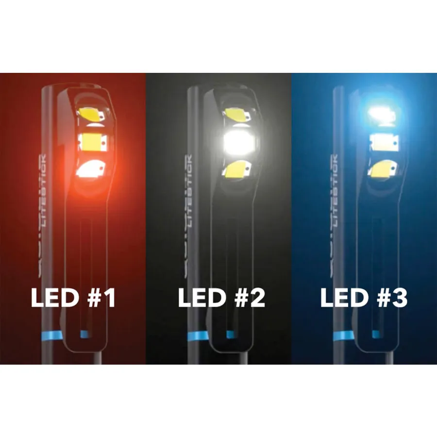 Quiqlite LiteStick Code 3 LED Hands Free Clip-On Light