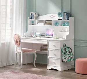 RUSTIC WHITE STUDY DESK