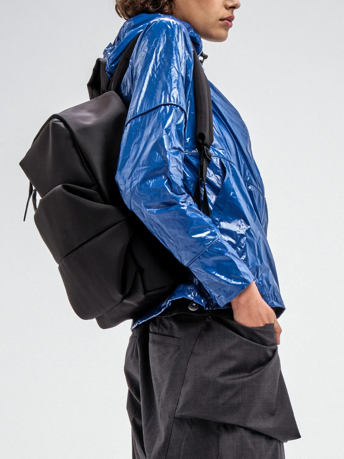 Sava Sleek Nylon Black Backpack