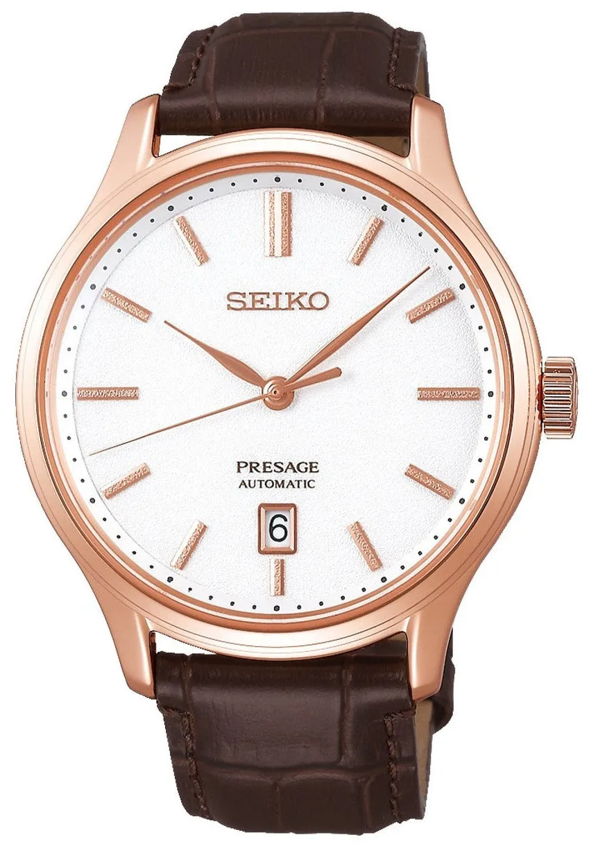 Seiko Presage Basic Line Japanese Zen Garden Series Rose Gold SRPD42