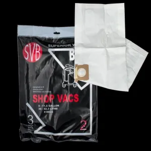 Shop-Vac Paper Bags 8-11.5 Gallons, Style F-3PK