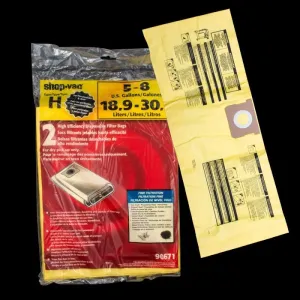 Shopvac OEM High Efficiency Paper Bag