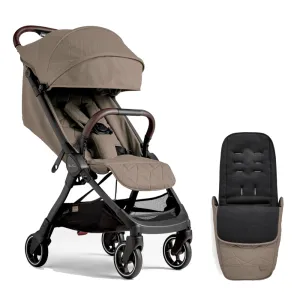 Silver Cross Clic Stroller and Footmuff - Cobble
