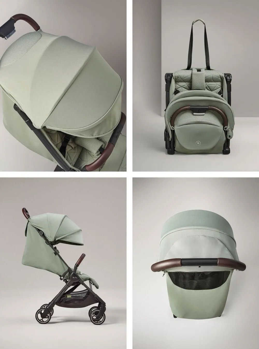 Silver Cross Clic Stroller with Snack Tray - Sage