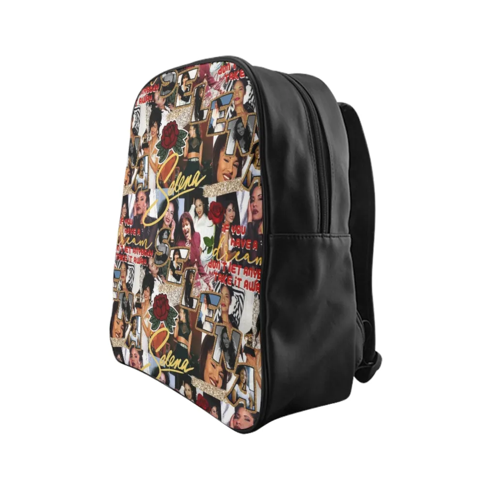 Singing Girl Collage backpack -  made to order