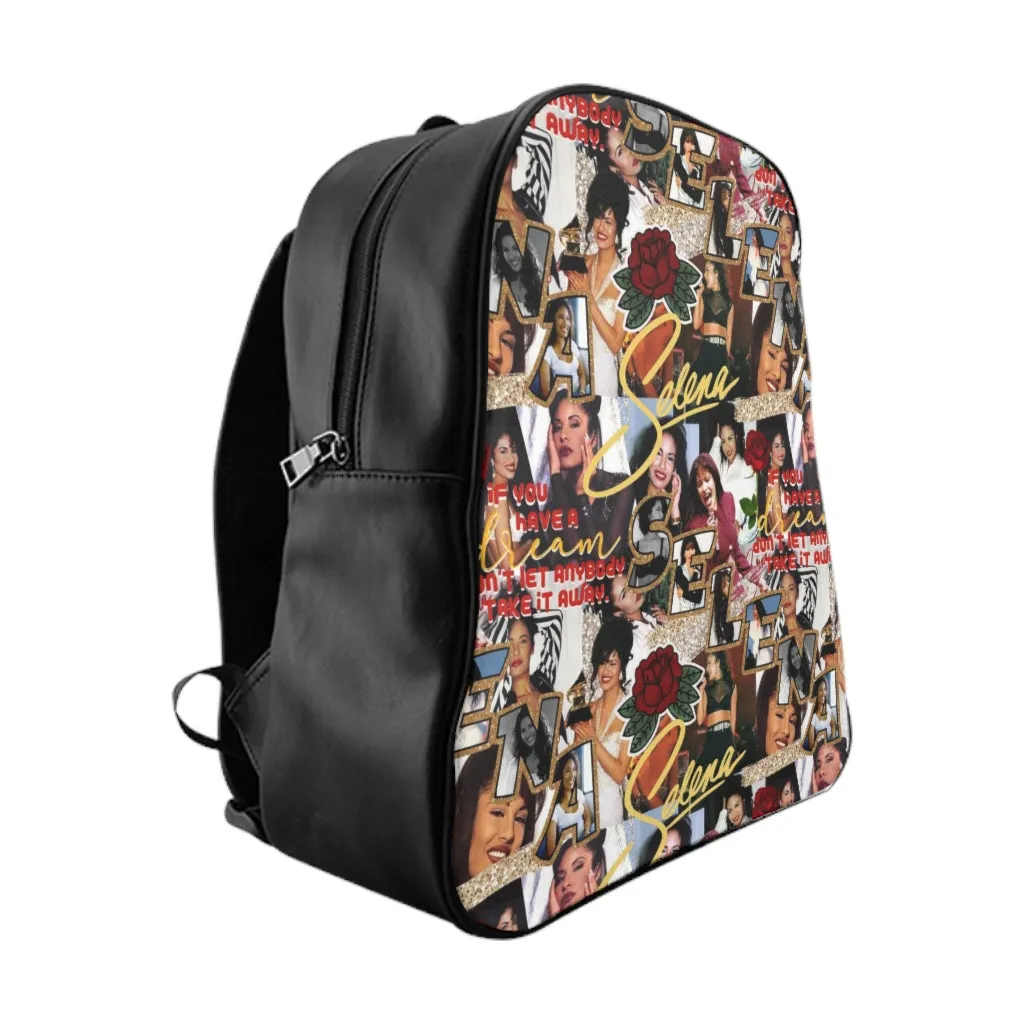 Singing Girl Collage backpack -  made to order