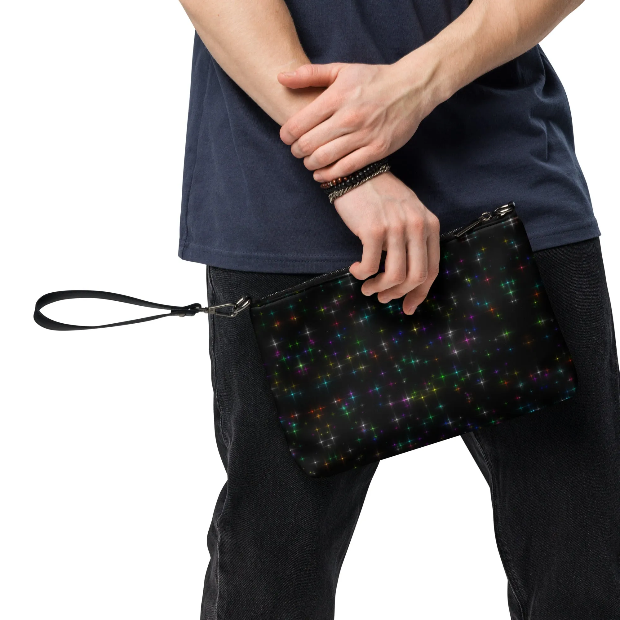 Starry Night Rainbow Galaxy Crossbody Bag
