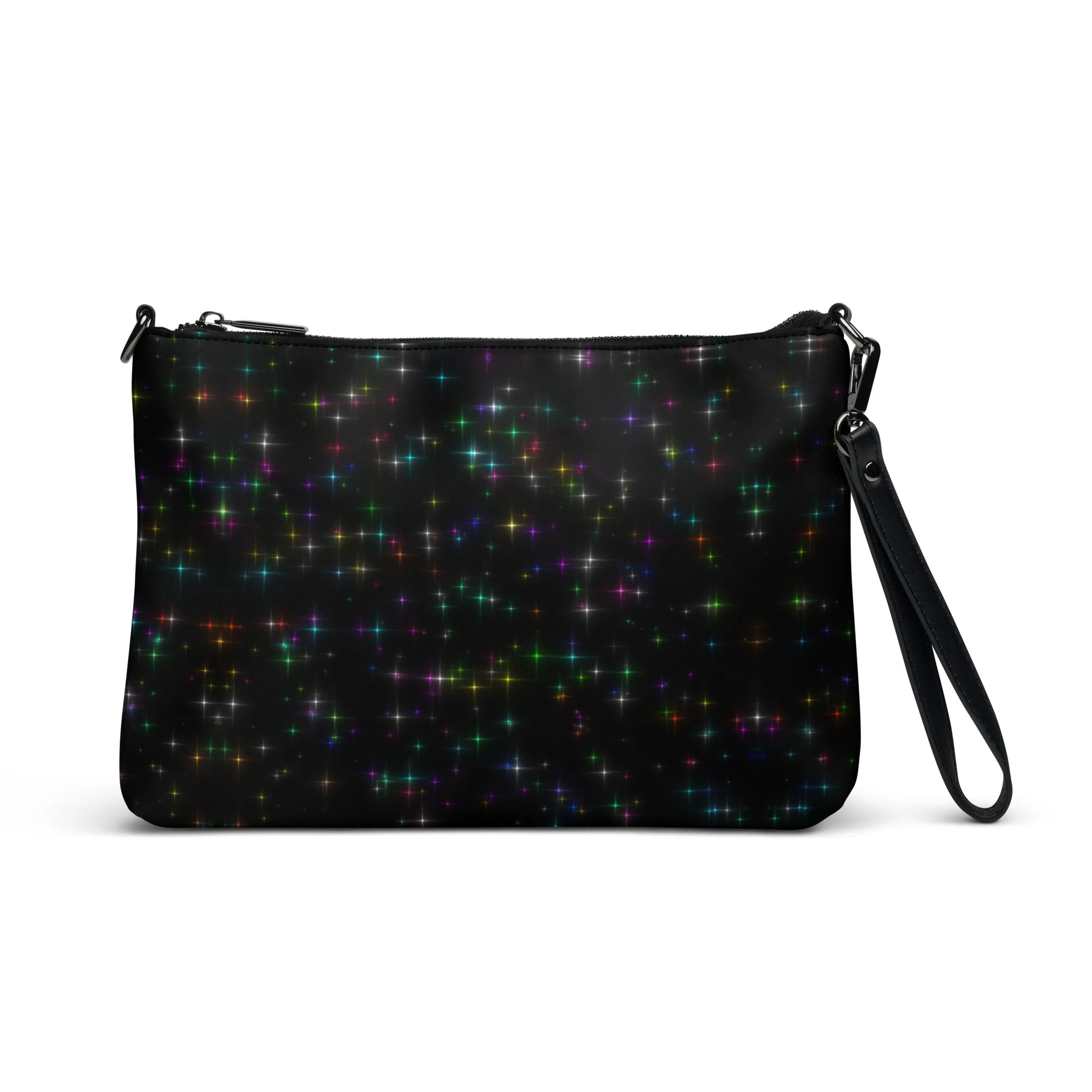 Starry Night Rainbow Galaxy Crossbody Bag