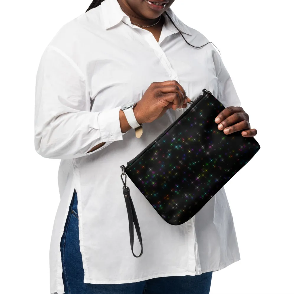 Starry Night Rainbow Galaxy Crossbody Bag