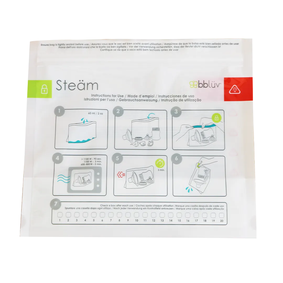 Steäm: Microwave Quick-Steam Sterilizer Bags 