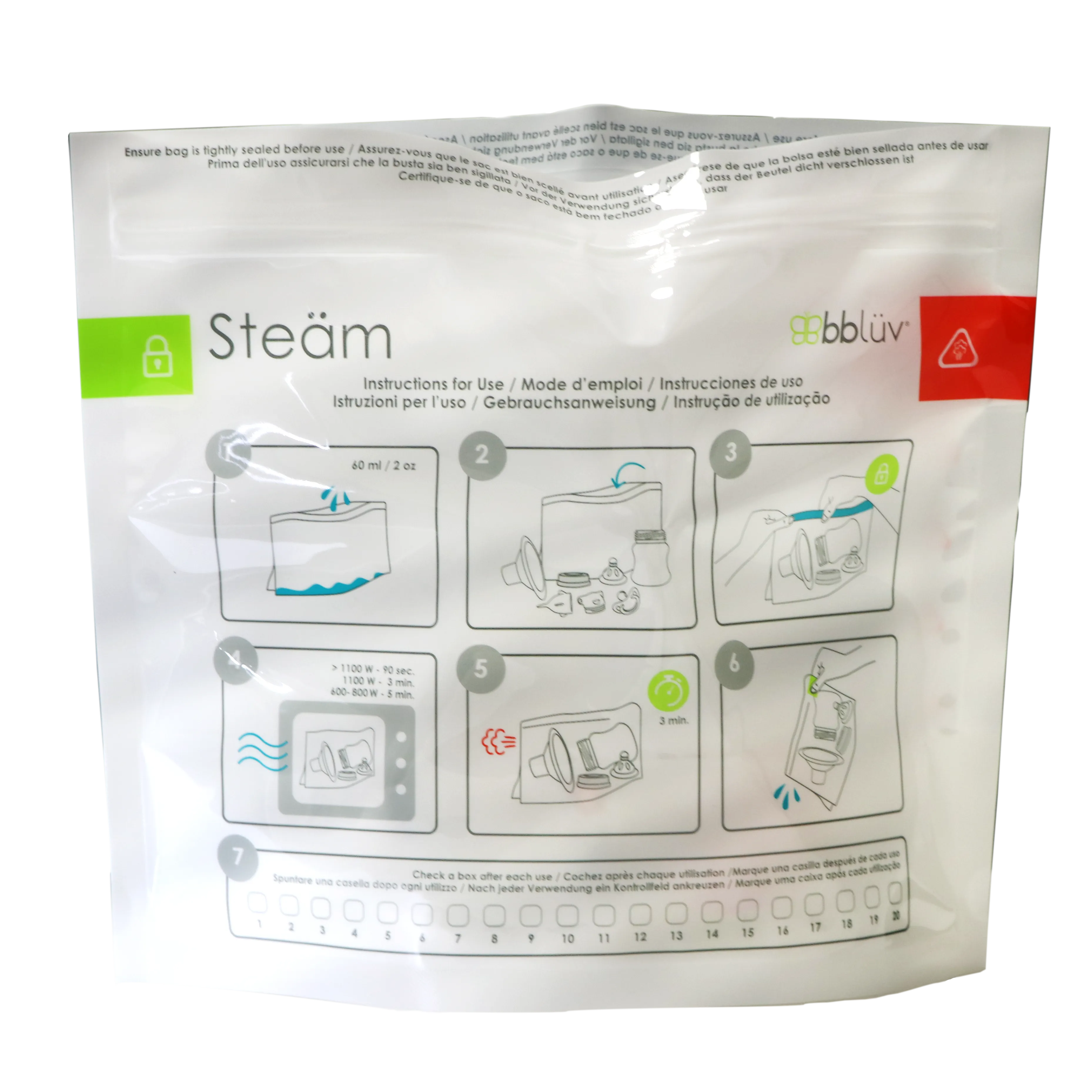 Steäm: Microwave Quick-Steam Sterilizer Bags 