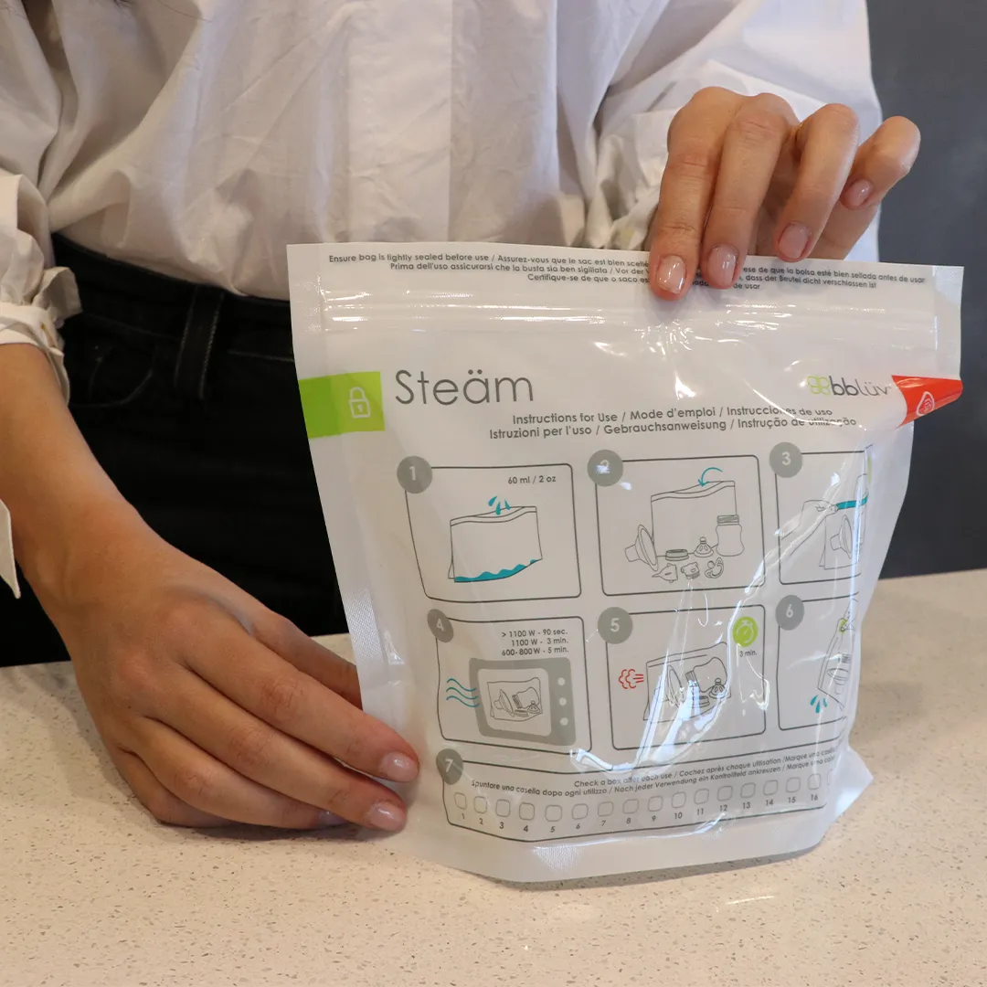 Steäm: Microwave Quick-Steam Sterilizer Bags 